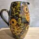 Vintage ceramic owl service signed Reber, 1960