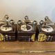 Series of 3 nagel s22 modular candlesticks with their original vintage box 1970