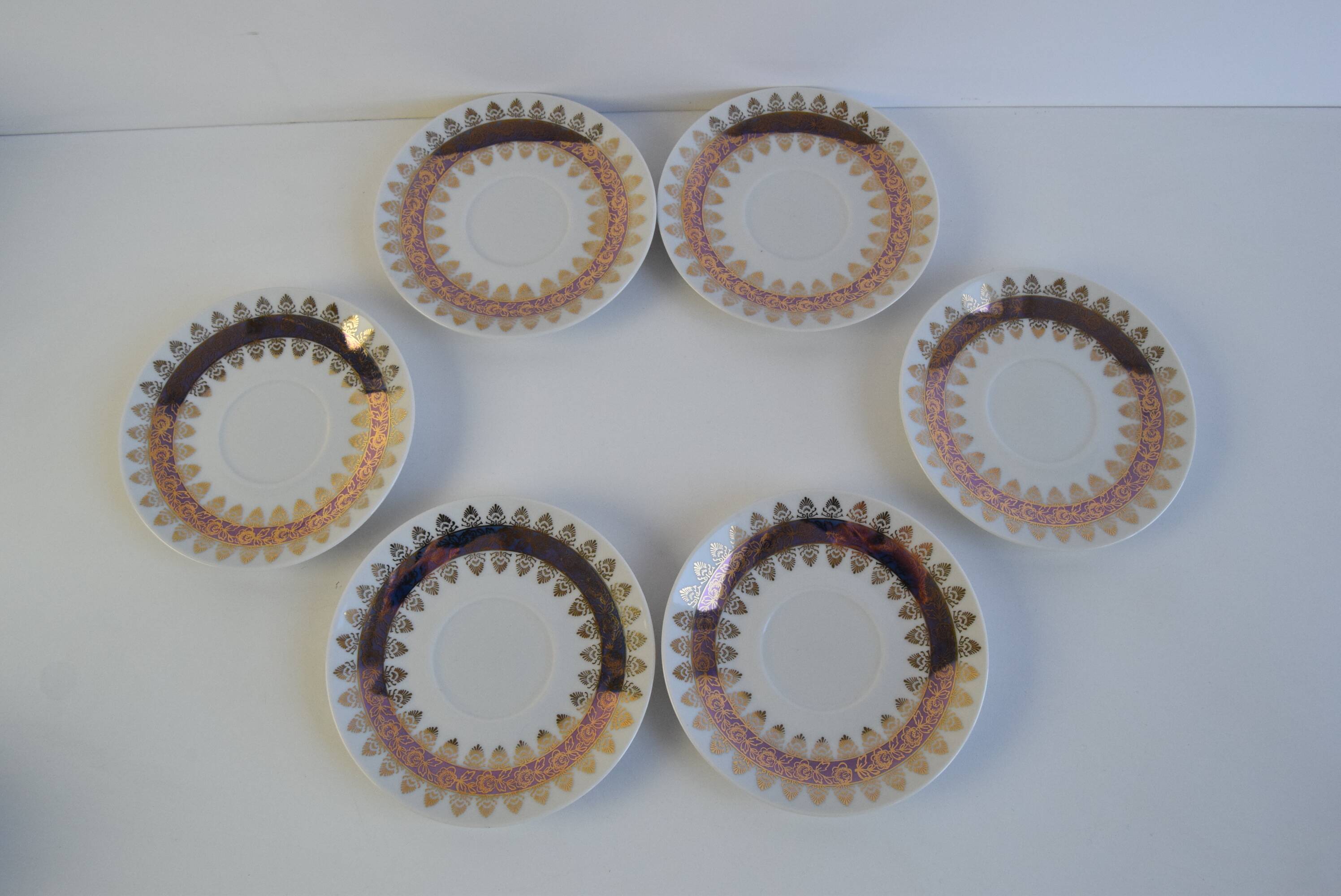 Set of six Cups and Saucers by Epiag 1950