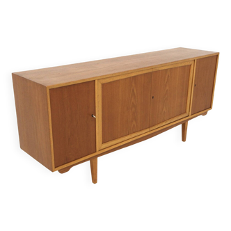 Scandinavian teak and oak sideboard, Sweden, 1960