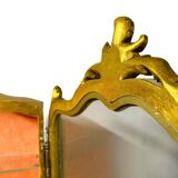 Vitrine murale de style Louis XV Rocaille Bois doré