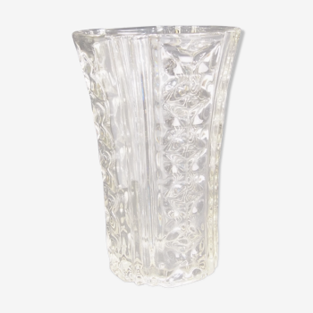 Thick/vintage crystal glass vase