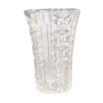 Thick/vintage crystal glass vase