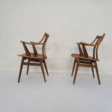 Ensemble de deux fauteuils en teck, Pays-Bas des années 1960