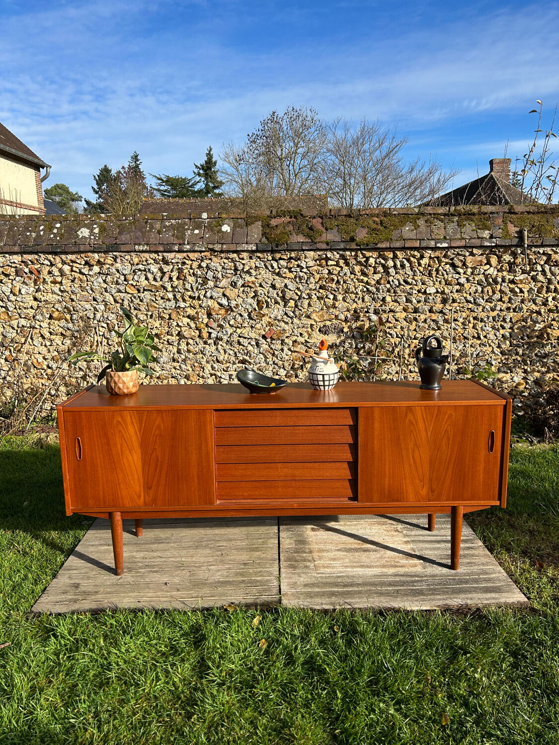 Scandinavian enfilade Nils Jonsson TROEDS vintage Trio model 1960