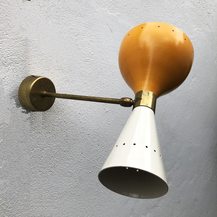 Wall light double blind diabolo