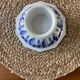 Compotier en porcelaine bleu et blanc, esprit Delft