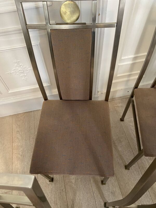 6 chaises Belgo Chrom, 1980s