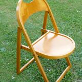 Pair of modernist pliantes chaises design 1950-60