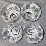 Whiskey carafe and four glasses
