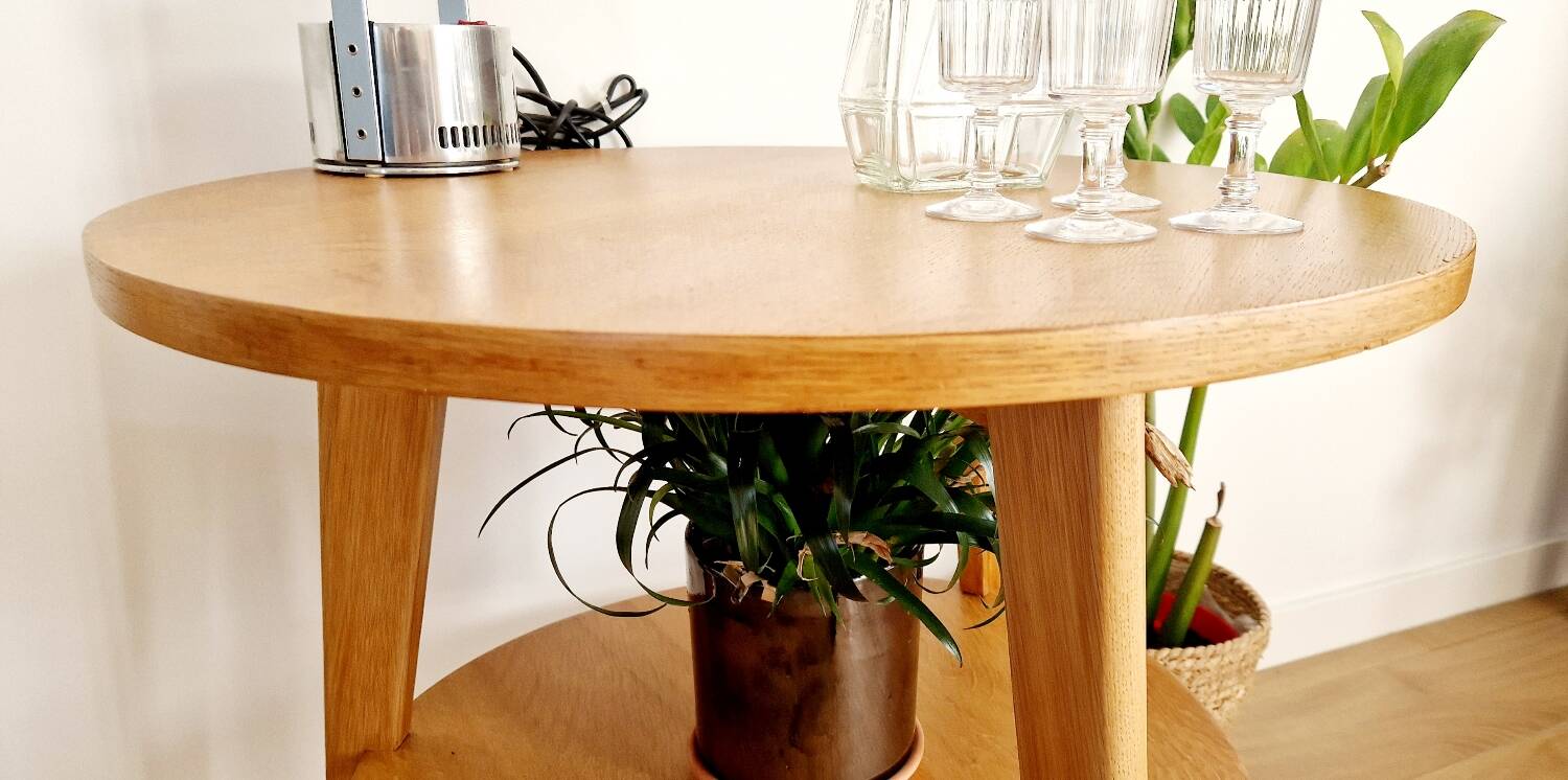 Scandinavian style side table from the 50s