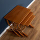 Retro Teak 1960s Nathan Nest Of Three Side Coffee Tables