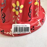 Painted terracotta kouglof mould