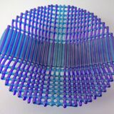 Italian filigree glass bowl, 1960s