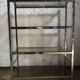 Chrome and smoked glass shelf from the 70s.