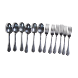 Christofle twelve large covers, model ribbons