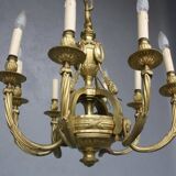 Louis XVI style gilt bronze chandelier