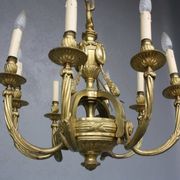 Louis XVI style gilt bronze chandelier