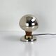 Vintage Bauhaus bedside lamp in brown bakelite and chrome, 1930s