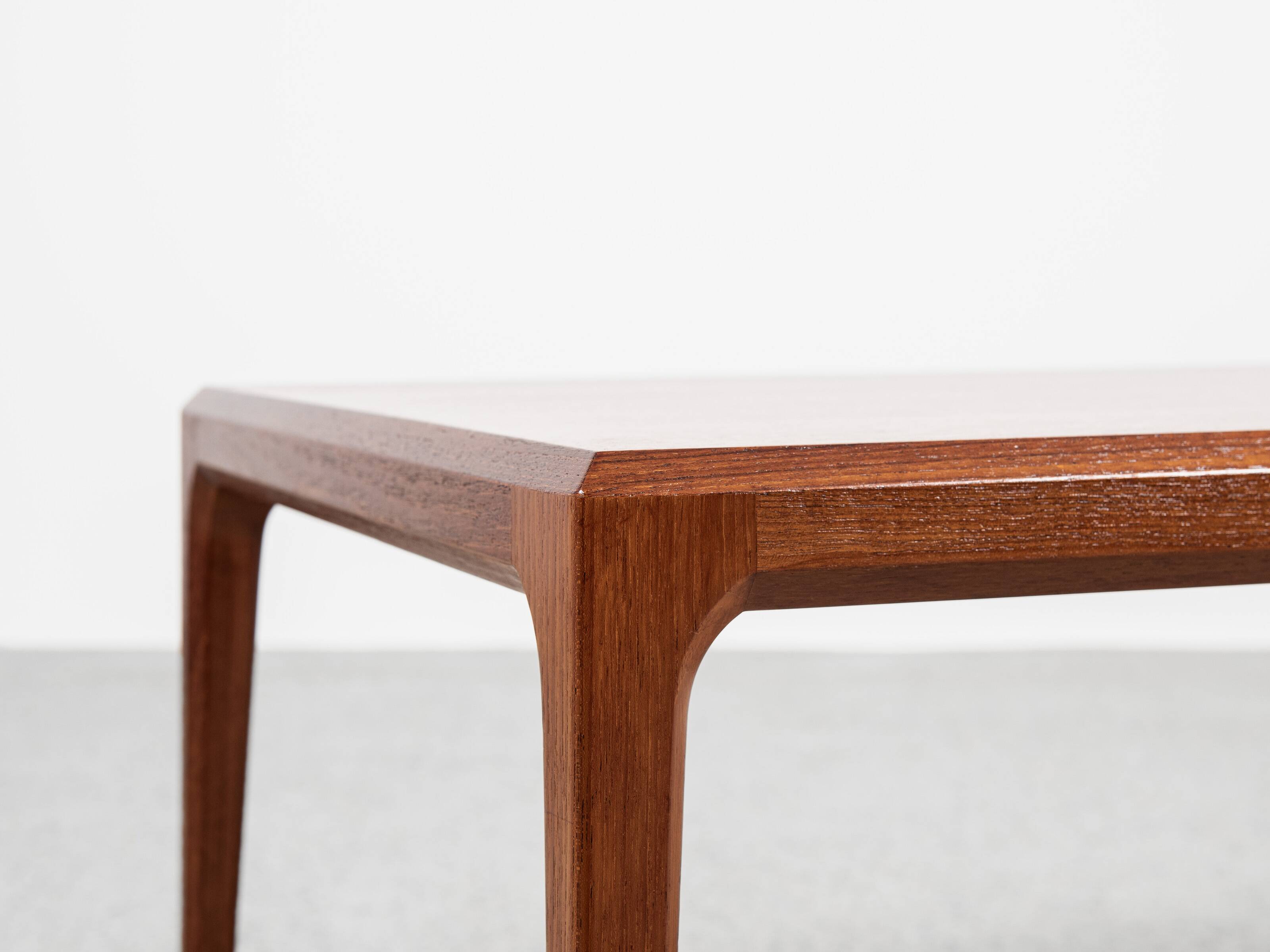 Midcentury Danish coffee table in teak by Johannes Andersen for Silkeborg 1960s