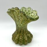 Vase en verre de Murano à inclusions d’or – Italie, vers 1960