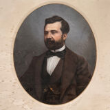 Oil on canvas of a portrait of a man