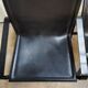 Paire de fauteuil métal et cuir par Mattéo Grassi