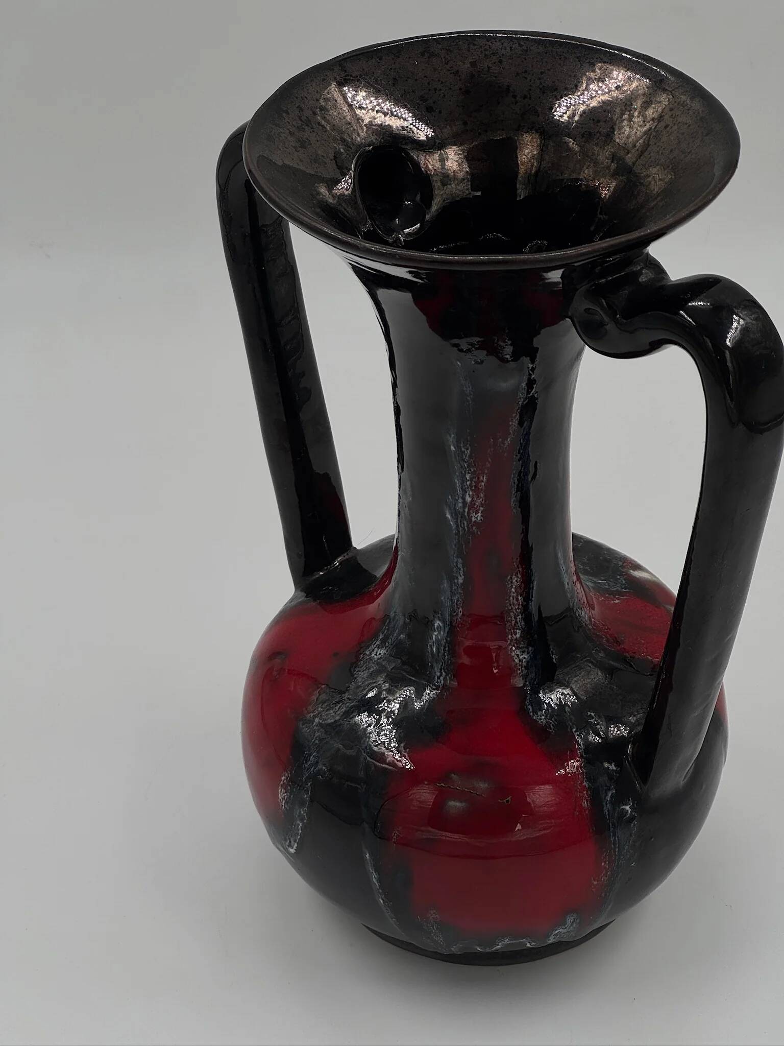 Vintage ceramic amphora vase