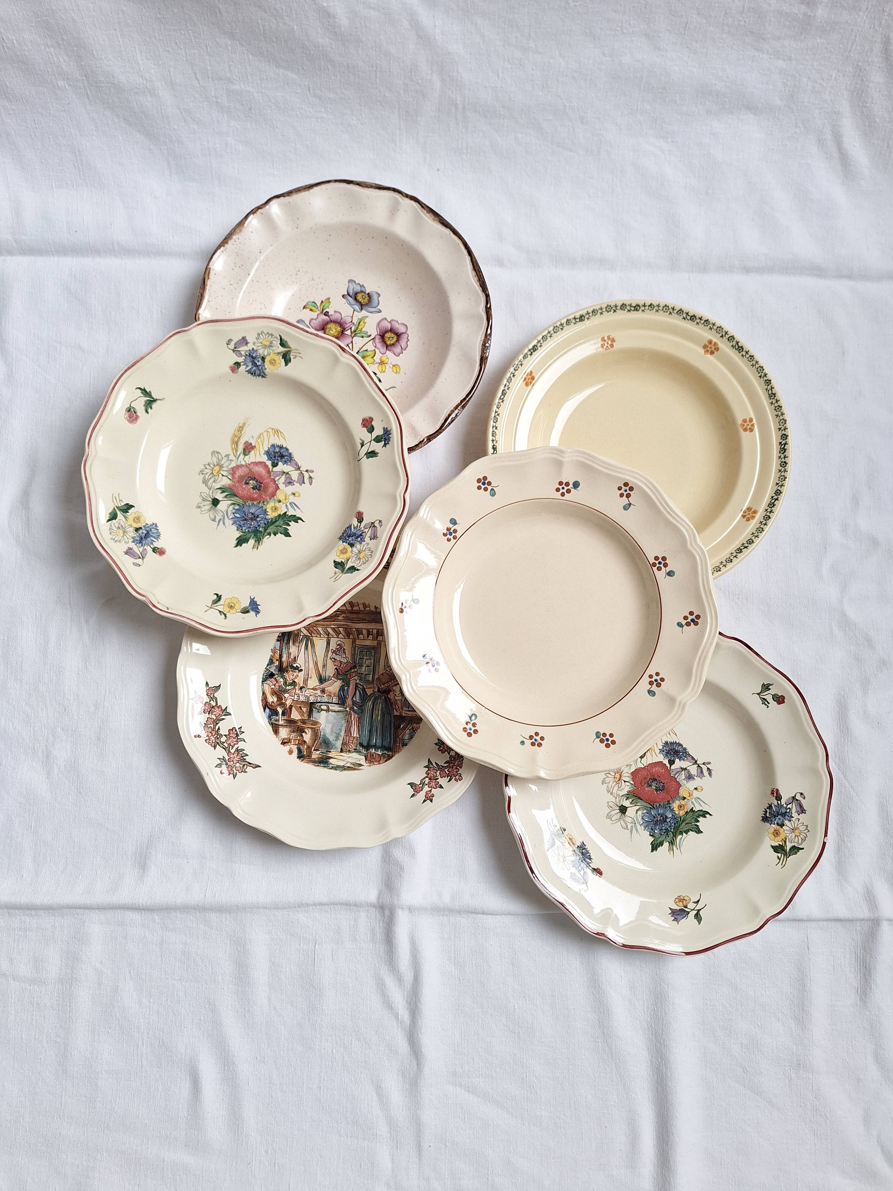 Vintage soup plates