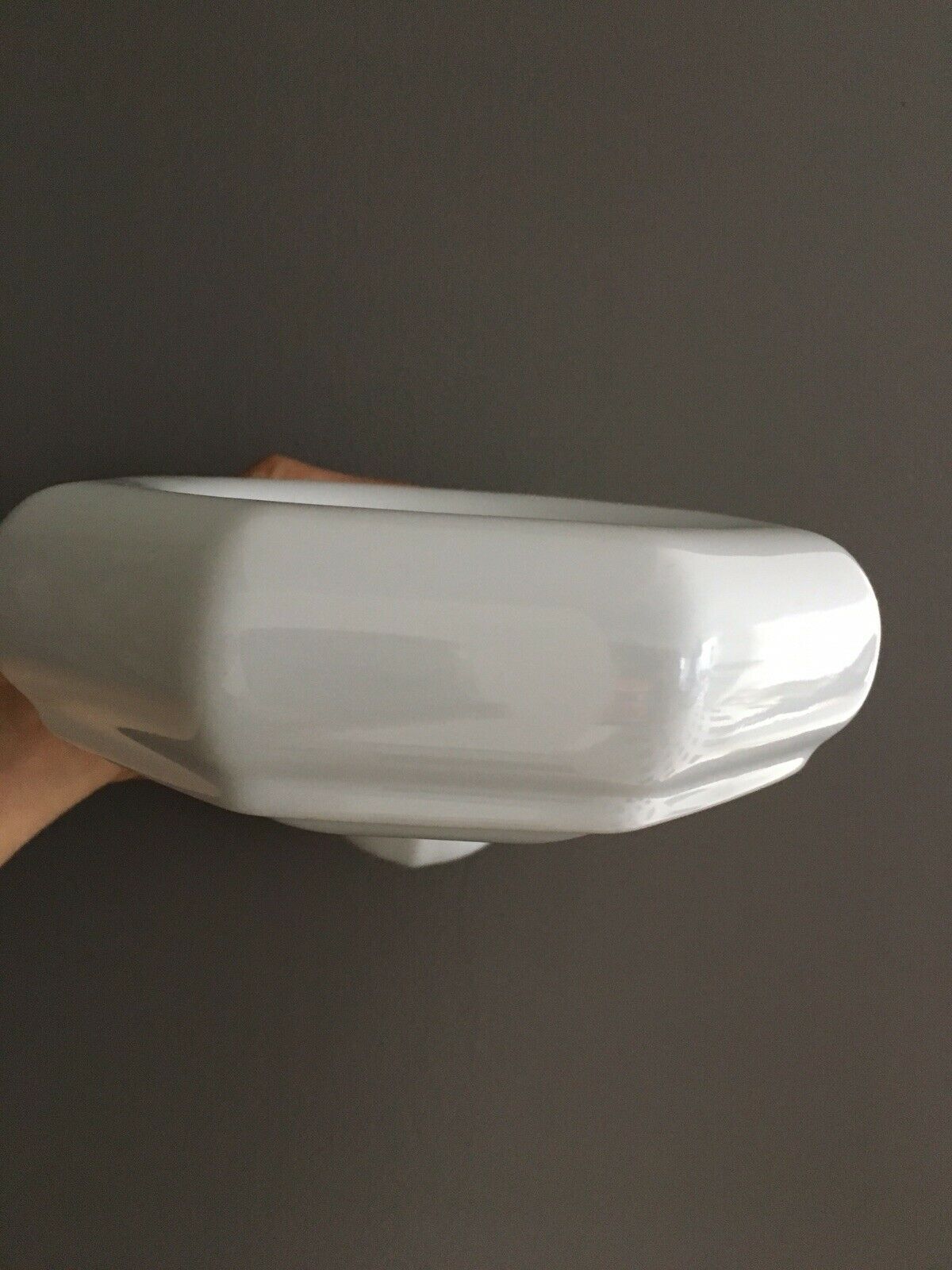 Lot of 3 appliques in white faience