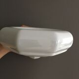 Lot of 3 appliques in white faience