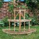 Half-moon florist plant holder