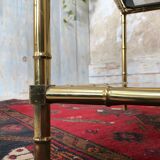 Bamboo imitation brass coffee table