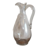 Large cider pitcher in blown glass Normandy 19th century