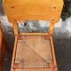 Pair of straw-seated chairs from the 1950s