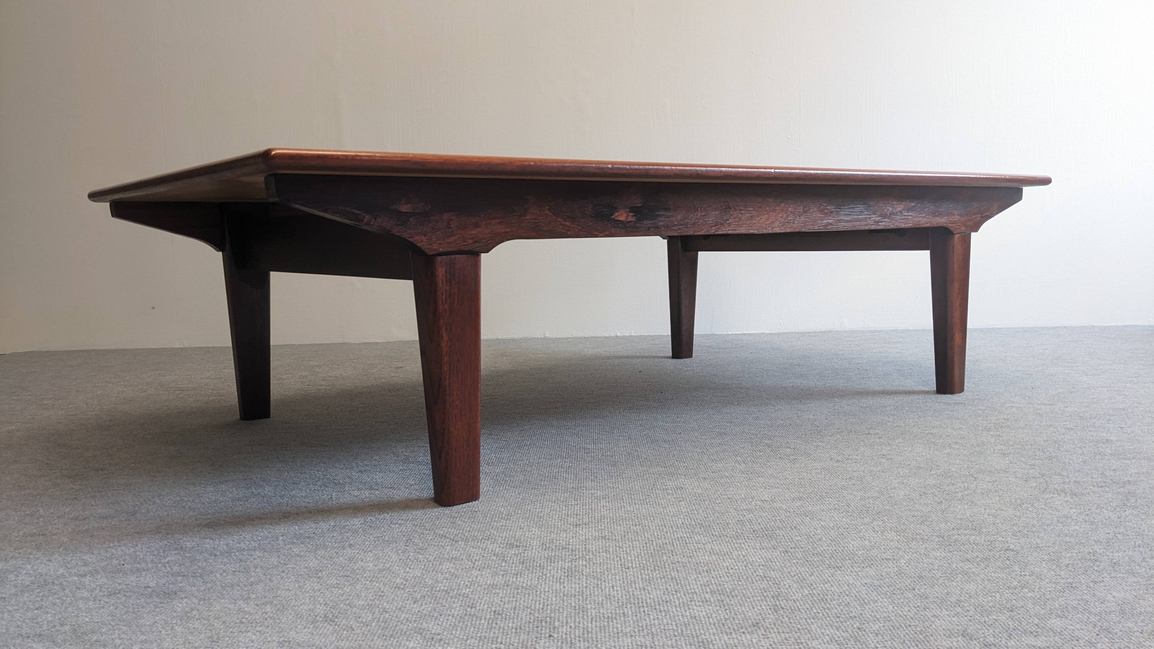 Scandinavian rosewood coffee table, 50s-60s