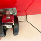 Lacquered red tv cabinet