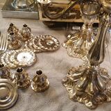 Pair of silver candlesticks 800