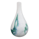 Vase, milky white with blue and green, glass, Germany, 1970s
