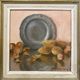 Oil on panel still life Henri Durand plate and fruits 20th century