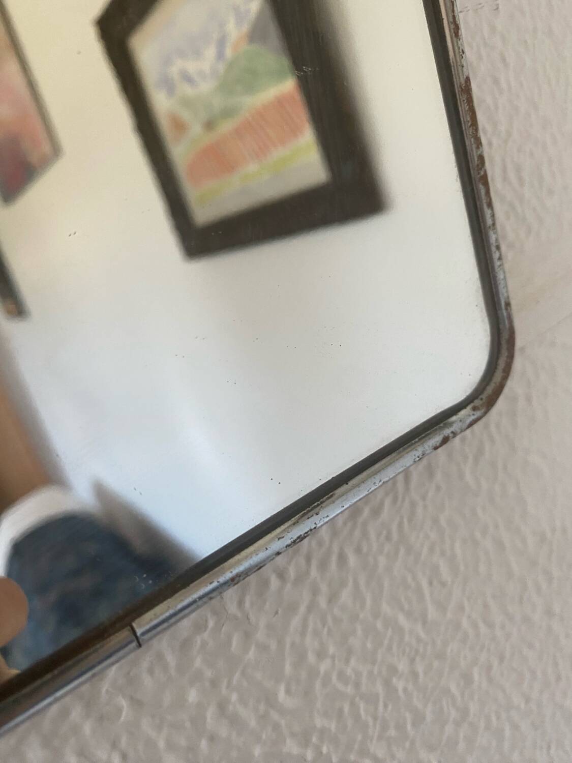 Vintage barber mirror