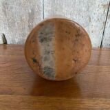 Antique Doulton Lambeth Brown Salt Stoneware Bottle Square Base 1860