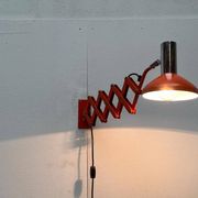 Mid-Century German Space Scissor Wall Lamp by Hustadt Leuchten, 1960s, set of 2