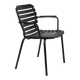 Black aluminium garden chair