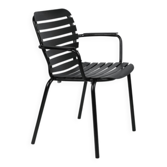 Black aluminium garden chair