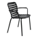 Black aluminium garden chair