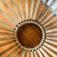 Large vintage pendant light in bamboo and rattan, circa 1960's
