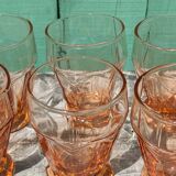 Pink art deco glasses