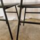 Lot de 4 chaises d'école vintage / Cuir noir / STOL Kamnik années 80 Yougoslavie