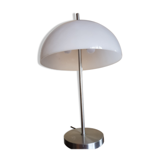 Lampes Raak 185 plexi chromé et blanc Pays Bas année 1960